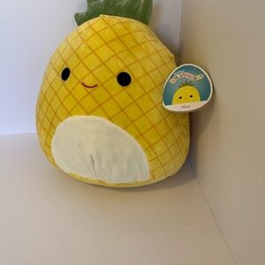 Squishmallows 12 in “Maui” Yellow Pineapple Plush, tag still attached
